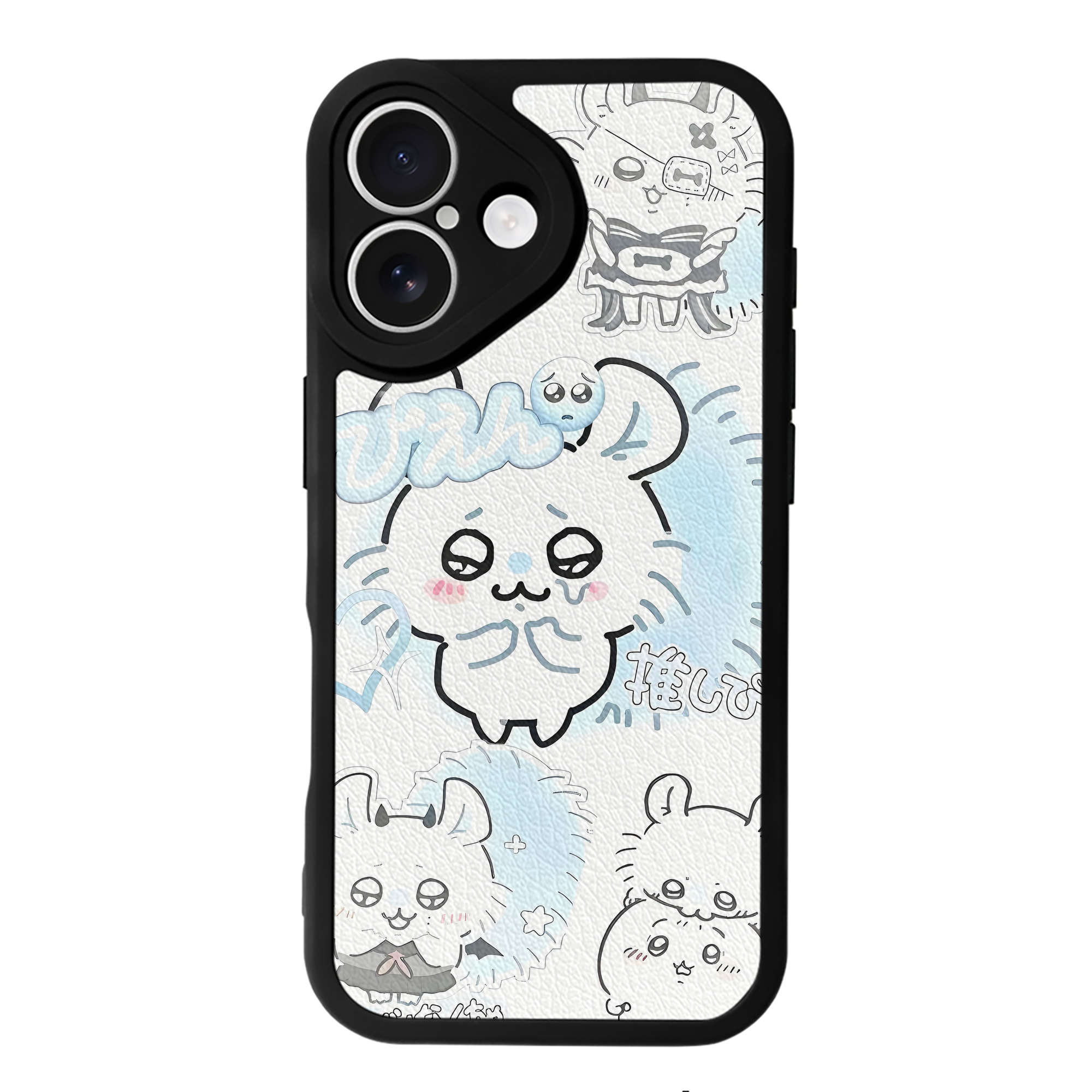 （画像用） ちいかわ Chii-kawa 【iPhone 16シリーズ対応】シリコンスマホケース（レザー調） 材質：シリコン